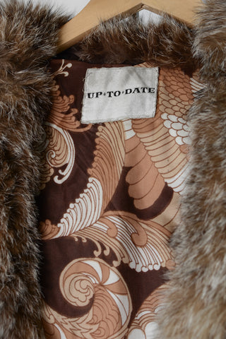 Beaver Fox Fur Leather Coat