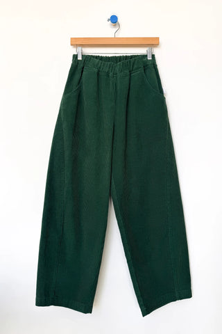 Corduroy Arc Cotton Pant in Foret