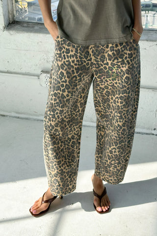 Arc Cotton Pant in Leopard