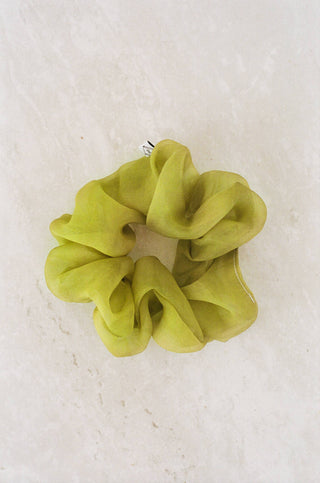 Silk Organza Plant Dyed Scrunchie