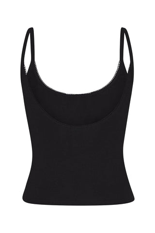 Scoop Back Cami in Onyx