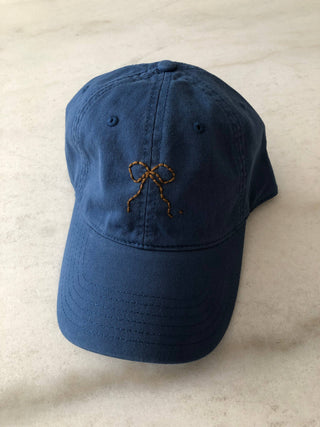 Embroidered Bow Baseball Cap
