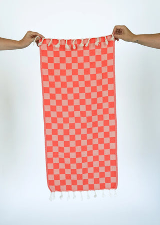 Check Turkish Hand Towel