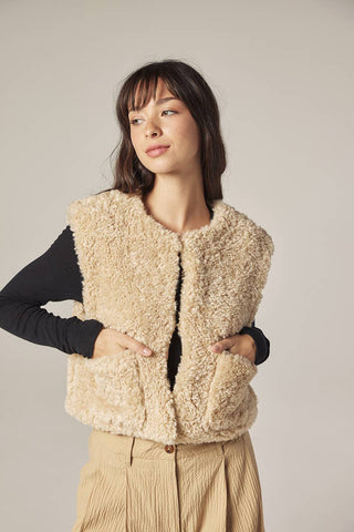 Reversible Sherpa Wool Vest