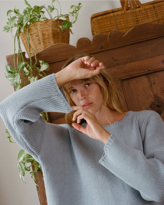 Travel Sweater in Fog
