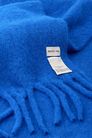The Reykjavik Wool Scarf  in Electric Blue