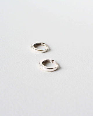 Sterling Huggie Hoops