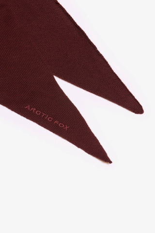 Merino Wool Triangle Scarf in Dark Walnut Brown