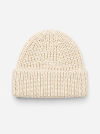 Merino Wool Beanie in Off White