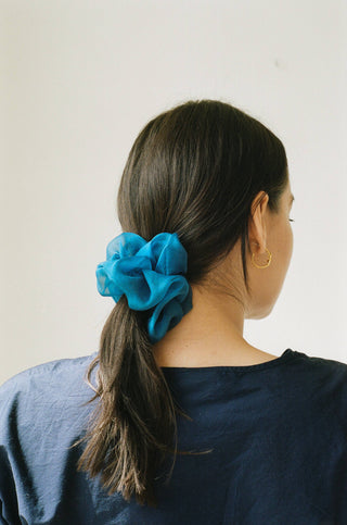 Silk Organza Plant Dyed Scrunchie