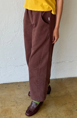 Arc Cotton Pant in Chocolate