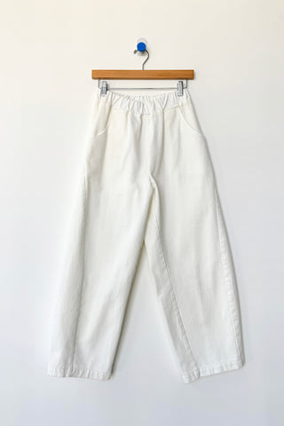 Arc Cotton Pant in Milk