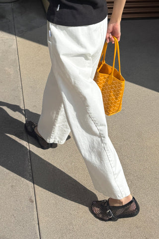 Arc Cotton Pant in Milk