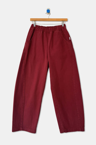 Arc Cotton Pant in Oxblood