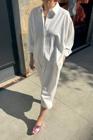 Artist Long Shirt in White