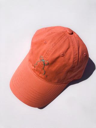 Embroidered Bow Baseball Cap