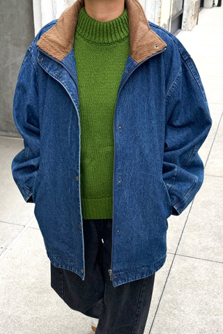 Blair Cotton Jacket in Blue Denim
