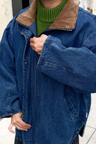Blair Cotton Jacket in Blue Denim