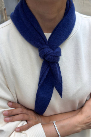 Cashmere Bandana in Navy