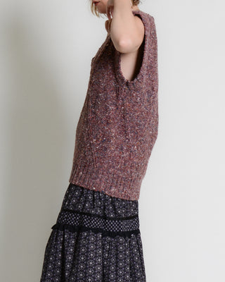 Mauve Wool Sweater Vest