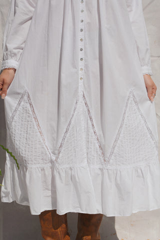 Cottagecore Eileen West Lace Cotton Dress