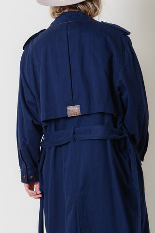 Together! Navy Cotton Trench Coat