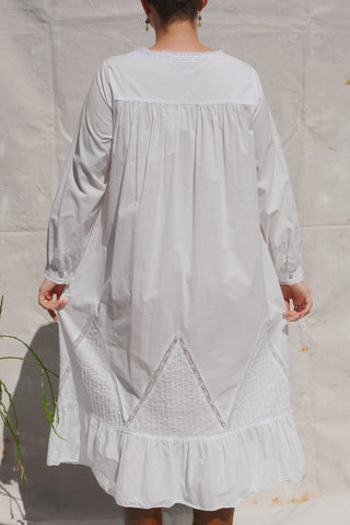 Cottagecore Eileen West Lace Cotton Dress