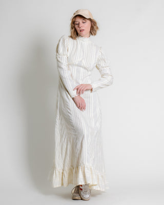 Ivory 70s Prairie Eyelet Maxi
