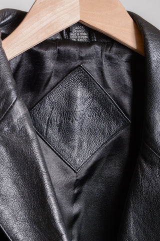 Jacqueline Ferrar Black Leather Blazer