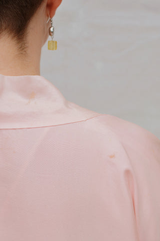 FAB Giant Peacock Pink Silk Kimono