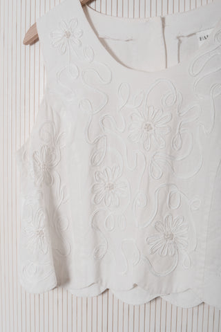 Soutache Cotton Crop Top