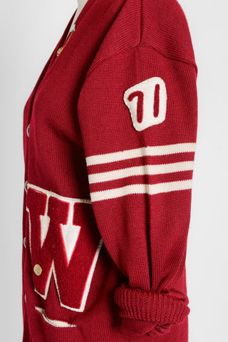 Mike's 1971 Oxblood Wool Varsity Sweater