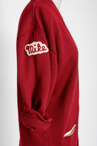 Mike's 1971 Oxblood Wool Varsity Sweater