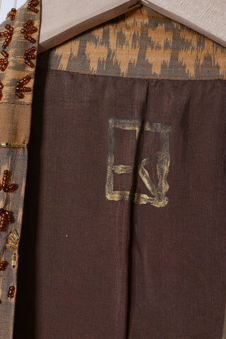 Fab Silk Batik Beaded Kimono