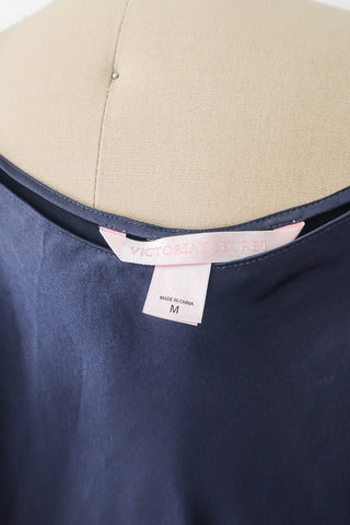Victoria's Secret Navy Bias Silk Slip