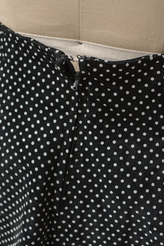 Wilson Suede Polka Dot Skirt