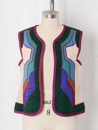 G Girvin Jewel Tone Reversible Vest