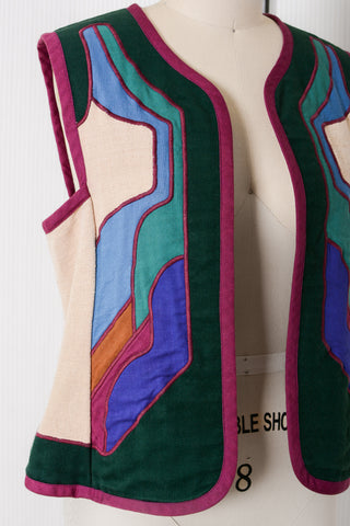 G Girvin Jewel Tone Reversible Vest