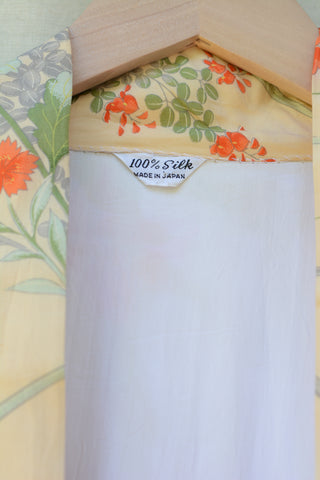 Gorgeous Lush Floral Silk Haori Maxi Kimono