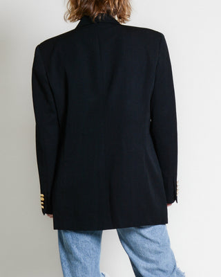 Classic Noir Wool Blazer