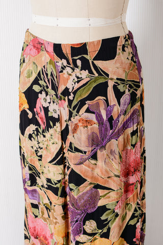 Chico's Beaded Floral Maxi Skirt