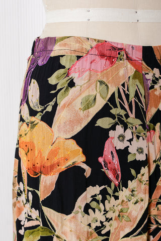 Chico's Beaded Floral Maxi Skirt