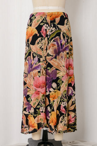 Chico's Beaded Floral Maxi Skirt