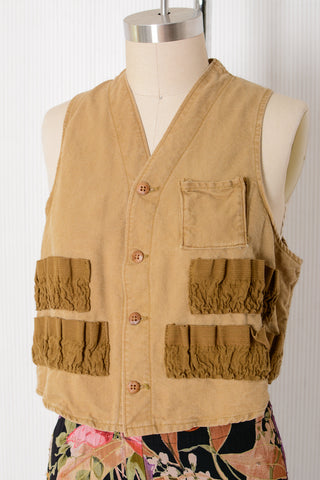 Sears Mustard Canvas Fisherman Vest
