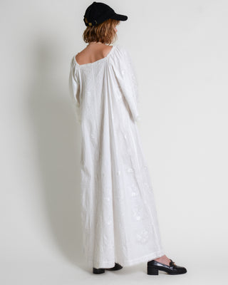 Angel Wing Embroidered Lace Mexican Maxi