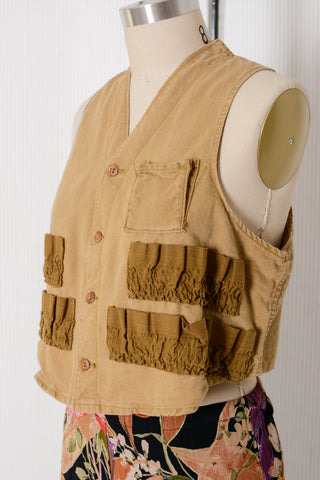 Sears Mustard Canvas Fisherman Vest
