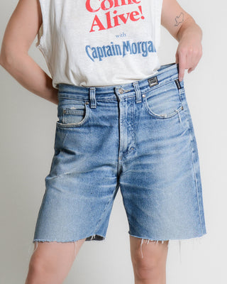 Designer Mid Rise Denim Cut Off Shorts ~ 33W