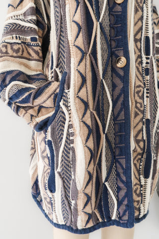 Badass Coogi-style Textured Sweater