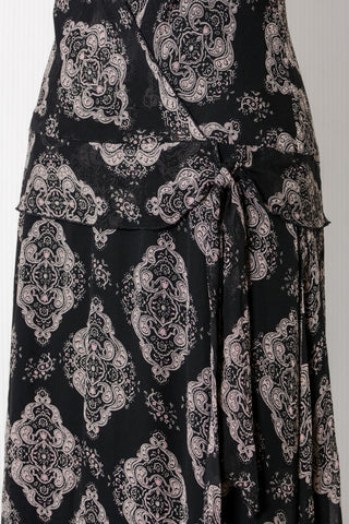 Silk Chiffon Bias Dropwaist Dress