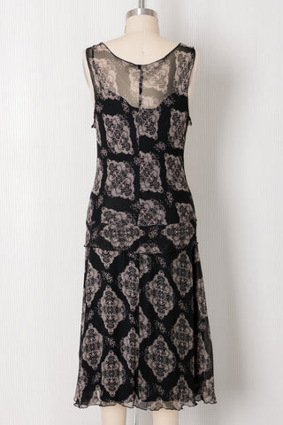 Silk Chiffon Bias Dropwaist Dress